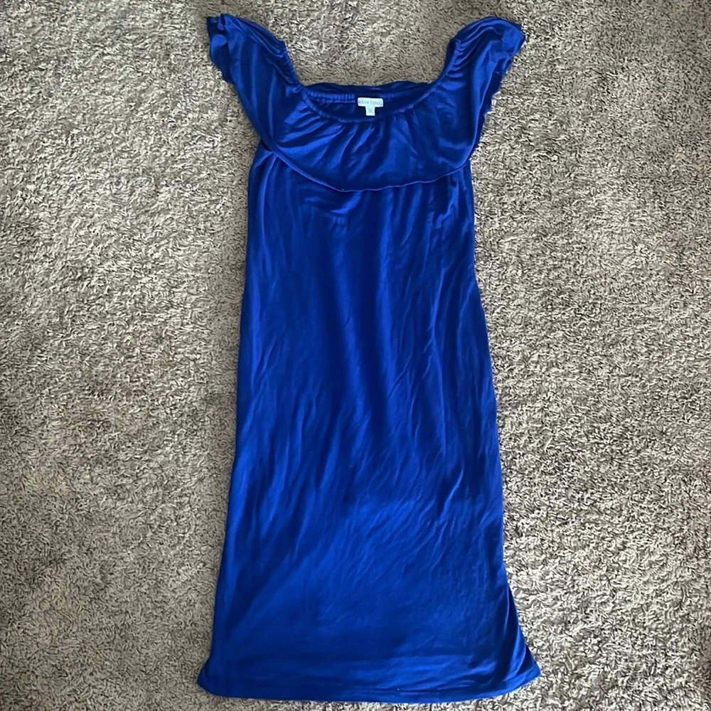 Royal blue midi dress